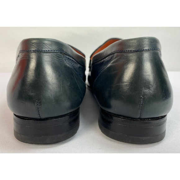 Mezlan Men\'s Genuine Lizard Navy Blue Loafer Size 8M main image 11